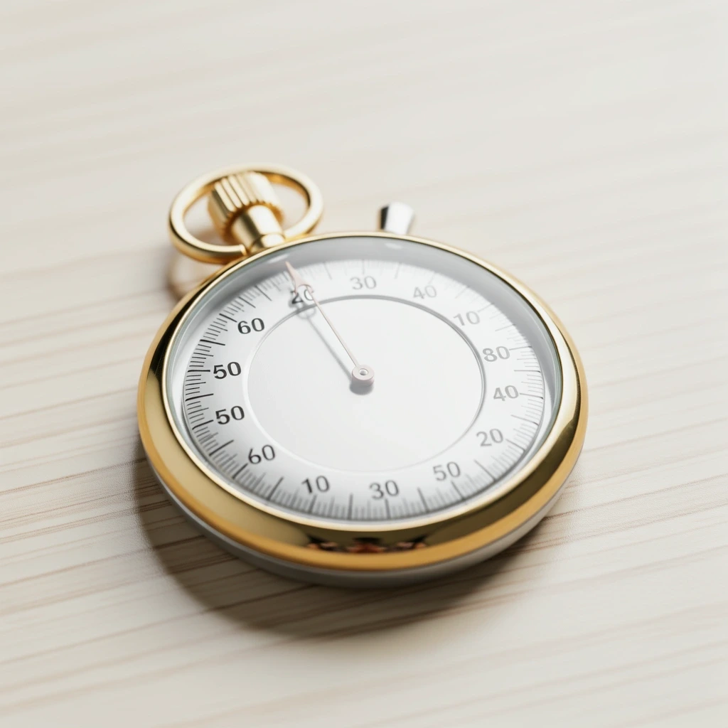 Icono de precisión y tiempo